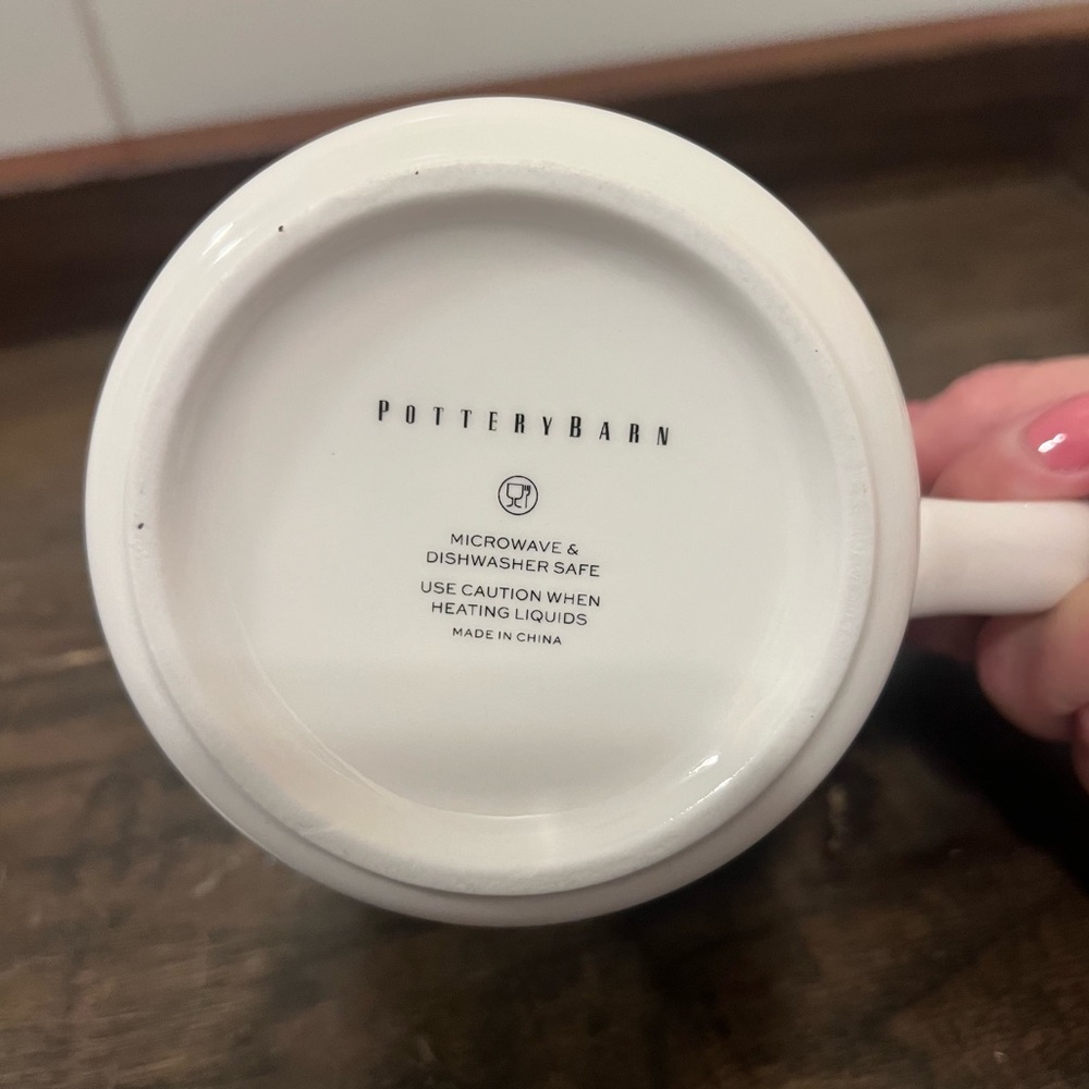 Pottery Barn Monogram “R” Ceramic Mug - Picture 3 of 3